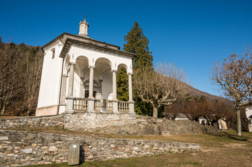 Obraz premium Beautiful Chapel in the Sacro Monte of Ghiffa