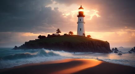 Architectural Marvels: Coastal Lighthouses [AI Generated]