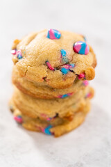 Unicorn chocolate chip cookie