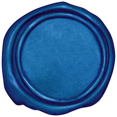 Watercolor vintage calligraphy  wax seal