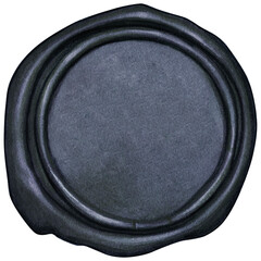 Watercolor vintage calligraphy  wax seal