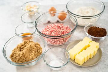 Chocolate cookies with peppermint chips