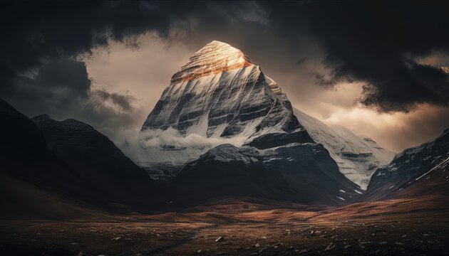 mountain kailash home of lord shiva, tibet mountain kailash facing north direction