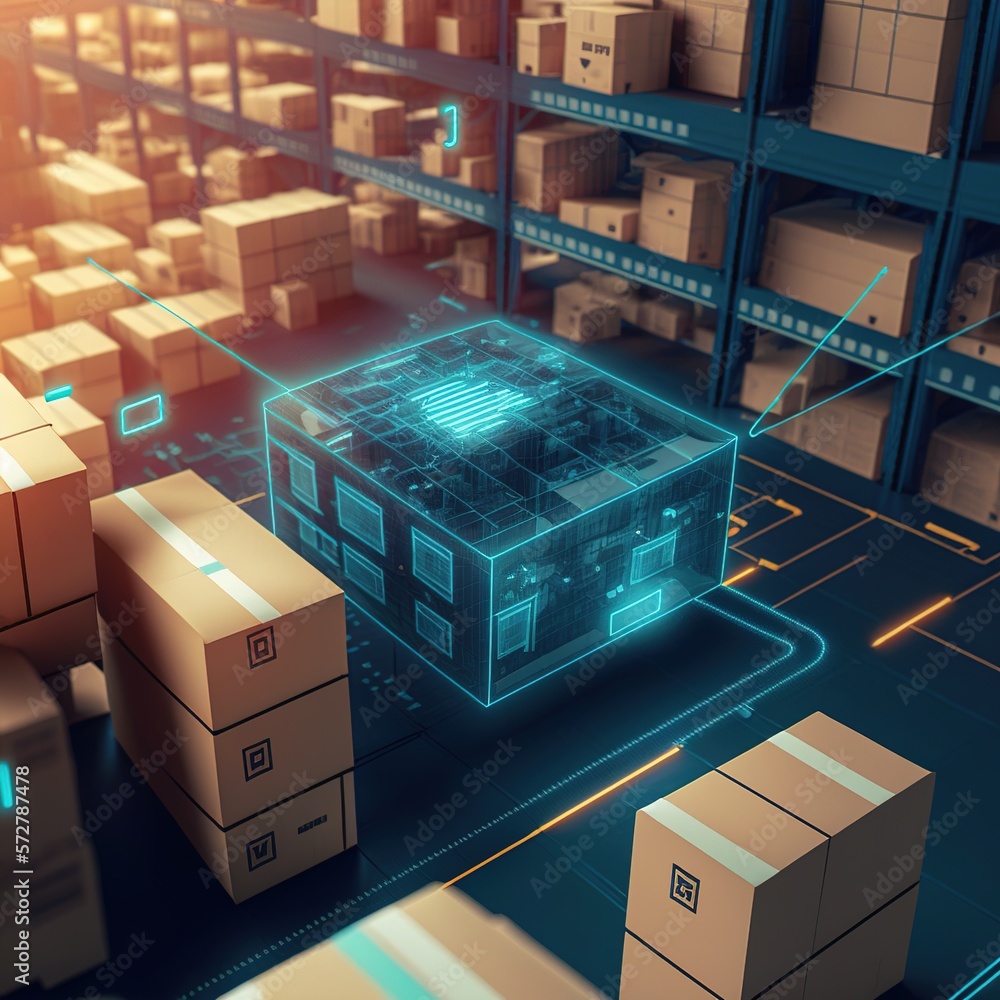 Poster smart warehouse management system using augmented reality technology to identify package picking and