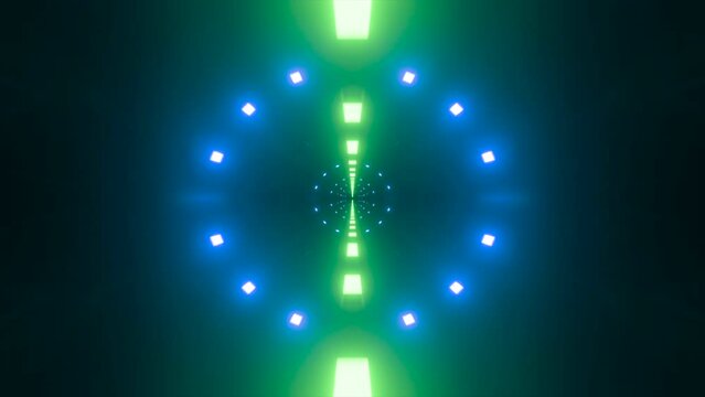 Bizzare Kaleidoscope Abstract Trip. Flowing seamless pattern. Magical trip video for yoga, clubs in high resolution.