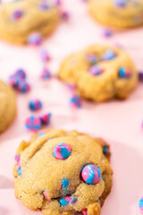 Unicorn chocolate chip cookie