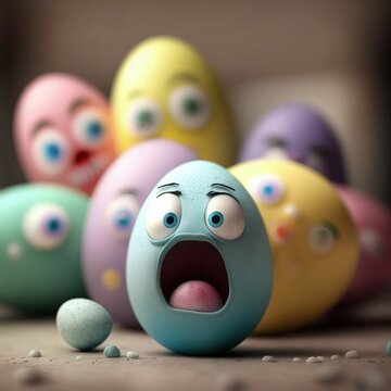 Lustige, s&uuml;&szlig;e und etwas verr&uuml;ckte Ostereier, zum Osterfest oder einfach so. Generative KI