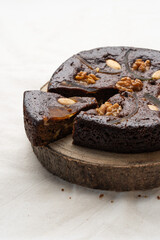 Bolo de mel from Madeira (Honey Cake). Typical dessert of the Madeira Archipelago.