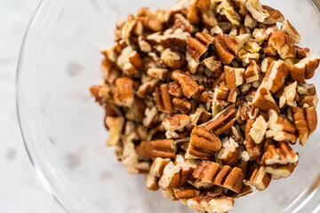 Pumpkin spice fudge with pecans