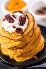 Pumpkin pancakes