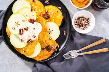Pumpkin pancakes