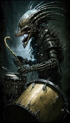 drummer alien creature