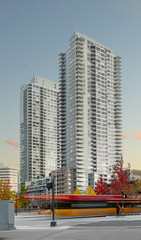 modern city buildings