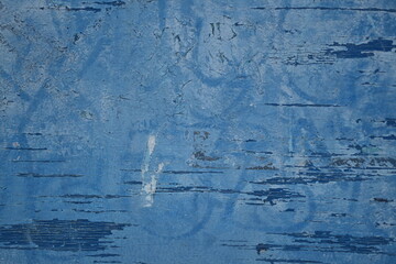 abstract texture of cornflower peeling paint on a wooden surface, azure groundwork for a banner, blue background for a poster, painted navy texture of a bench, wooden texture of an old tree white old 