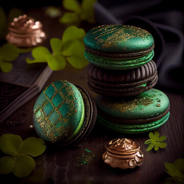 St. Patrick's Day Macarons