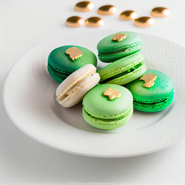 St. Patrick's Day Macrons