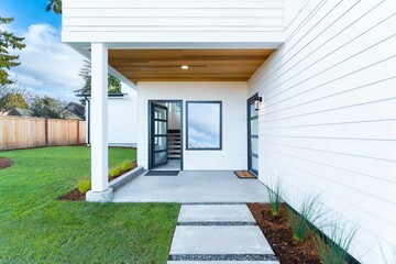 Front house door open