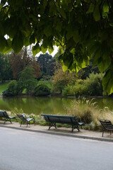 Paris, France - September 9th, 2022: a view of the parc Montsouris.
