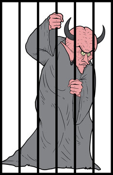 Demon in jail draw