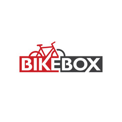 illustration of bike travel case, bike box, vector art.