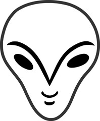 Funny alien face