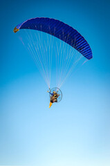 gliding at the azure sky