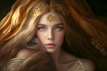 portrait of a blonde queen