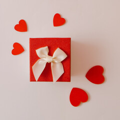 Gift and hearts