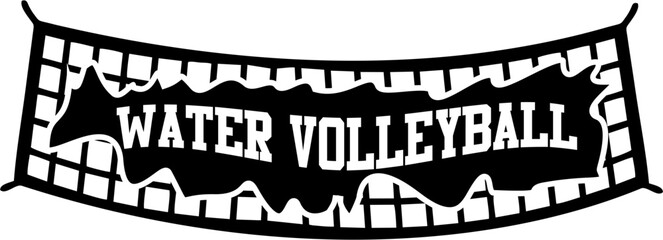 Water Volleyball Vector Art Design
