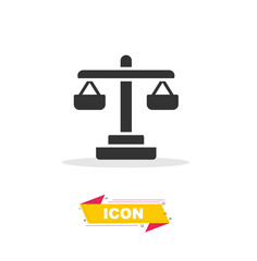 Balance icon in black colour