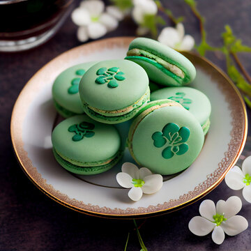 St. Patrick's Day Macaron Cookies