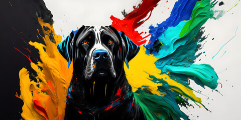 Cane Corso Dog Illustration Wallpaper Background