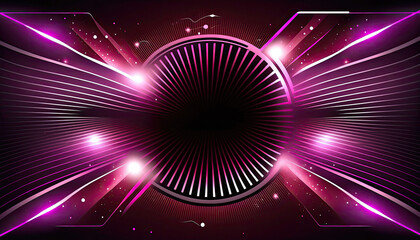 abstract bright pink background modern technology, generative ai illustration, with copy space