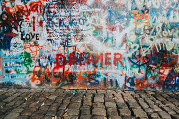 "Dreamer" Graffiti Wall in Prague