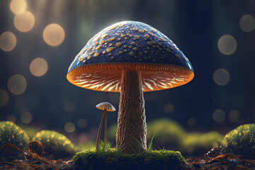 Fototapeta na wymiar Mystical Mushroom in the jungle. 
