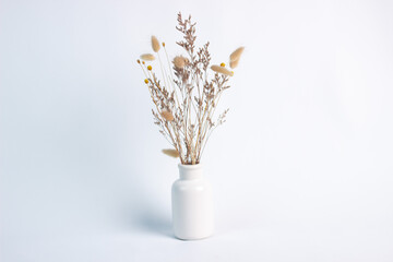 A mini insulated flower pot isolated on a white background