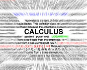 Equations thru calculus - obrazy, fototapety, plakaty