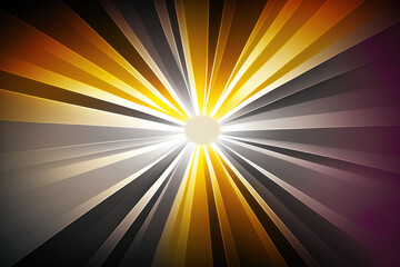 Naklejka premium Abstract god ray multicolor wow light effect background. generative ai.