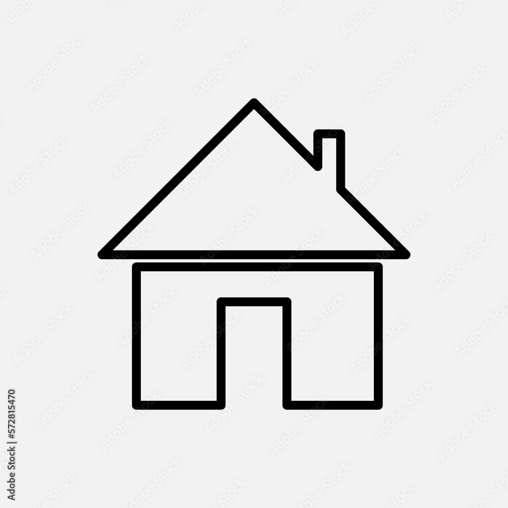 Poster home icon vector for web, computer and mobile app trendy style on white background..eps