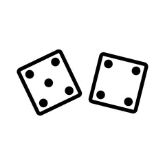 Dice vector icon trendy style illustration on white background..eps