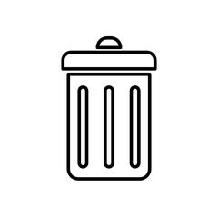 Trash vector icon trendy style illustration on white background