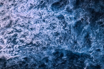 water texture sea background, blue surface ocean waves ripple