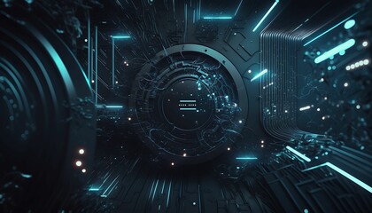 Abstract Cyber Space Background