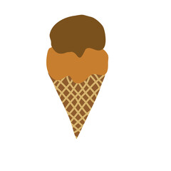 sweet ice cream with topping