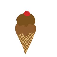 sweet ice cream with topping