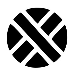 black and white of icon shape