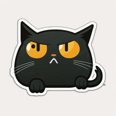 Obraz premium fluffly cute cats stickers kawaii