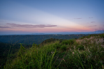 sunrise in the mountains