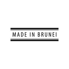 Made in Brunei stamp icon vector logo design template