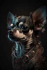 Chihuahua portrait , ai
